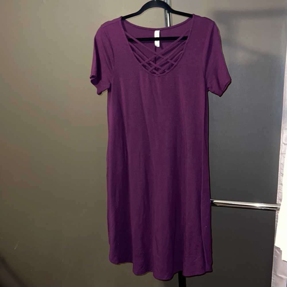 Zenana Premium Dress Criss Cross Front